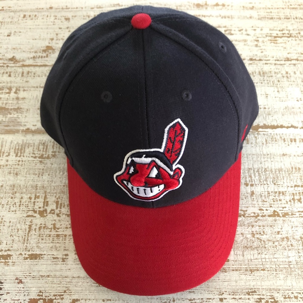 Adjustable Navy & Red Cleveland Indians Hat - Picture 1 of 4